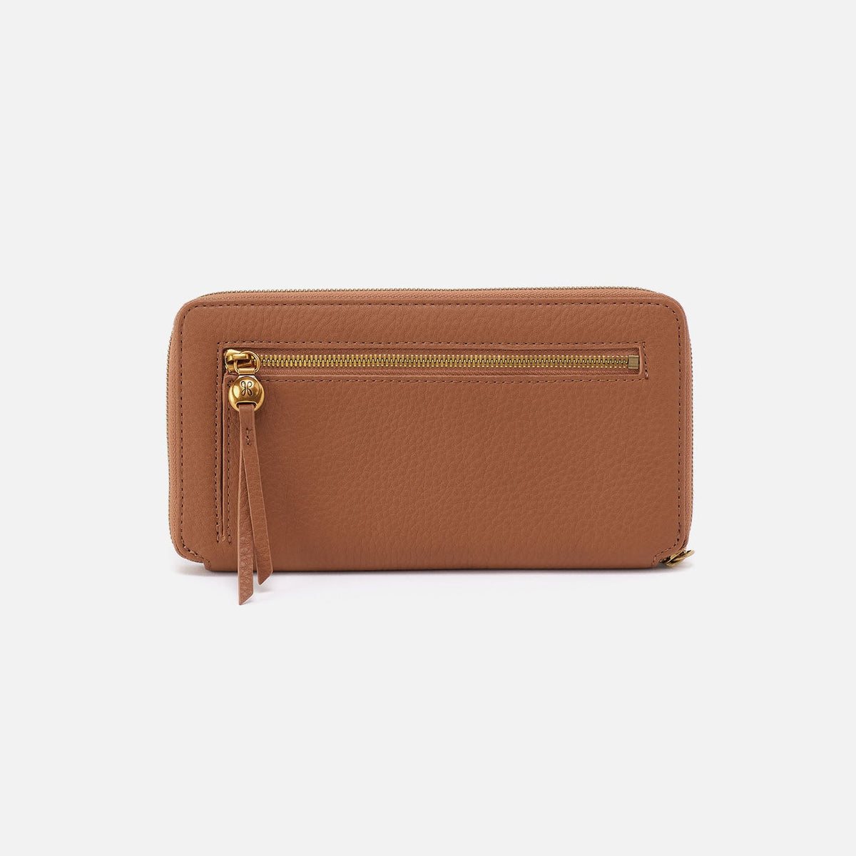 Hart Large Wallet In Pebbled Leather - Warm Honey | HOBO Top Pick