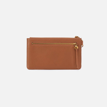 Hart Wristlet In Pebbled Leather - Warm Honey | HOBO Featured