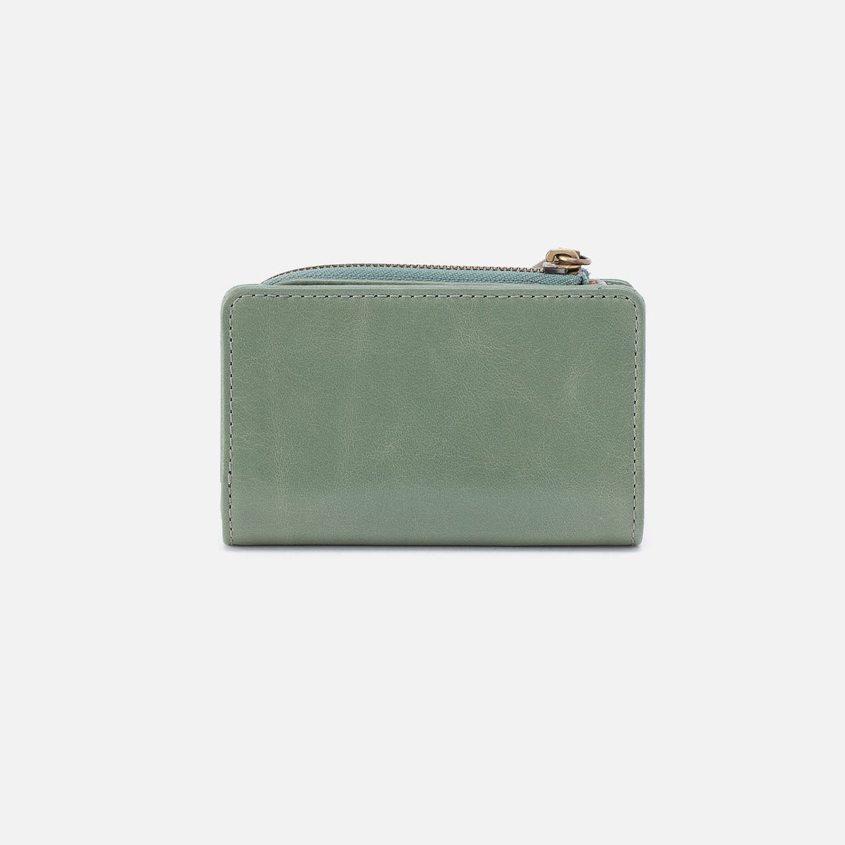 Jill Card Case In Polished Leather - Jade | HOBO Trusted