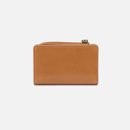 Jill Card Case In Polished Leather - Natural | HOBO Everyday