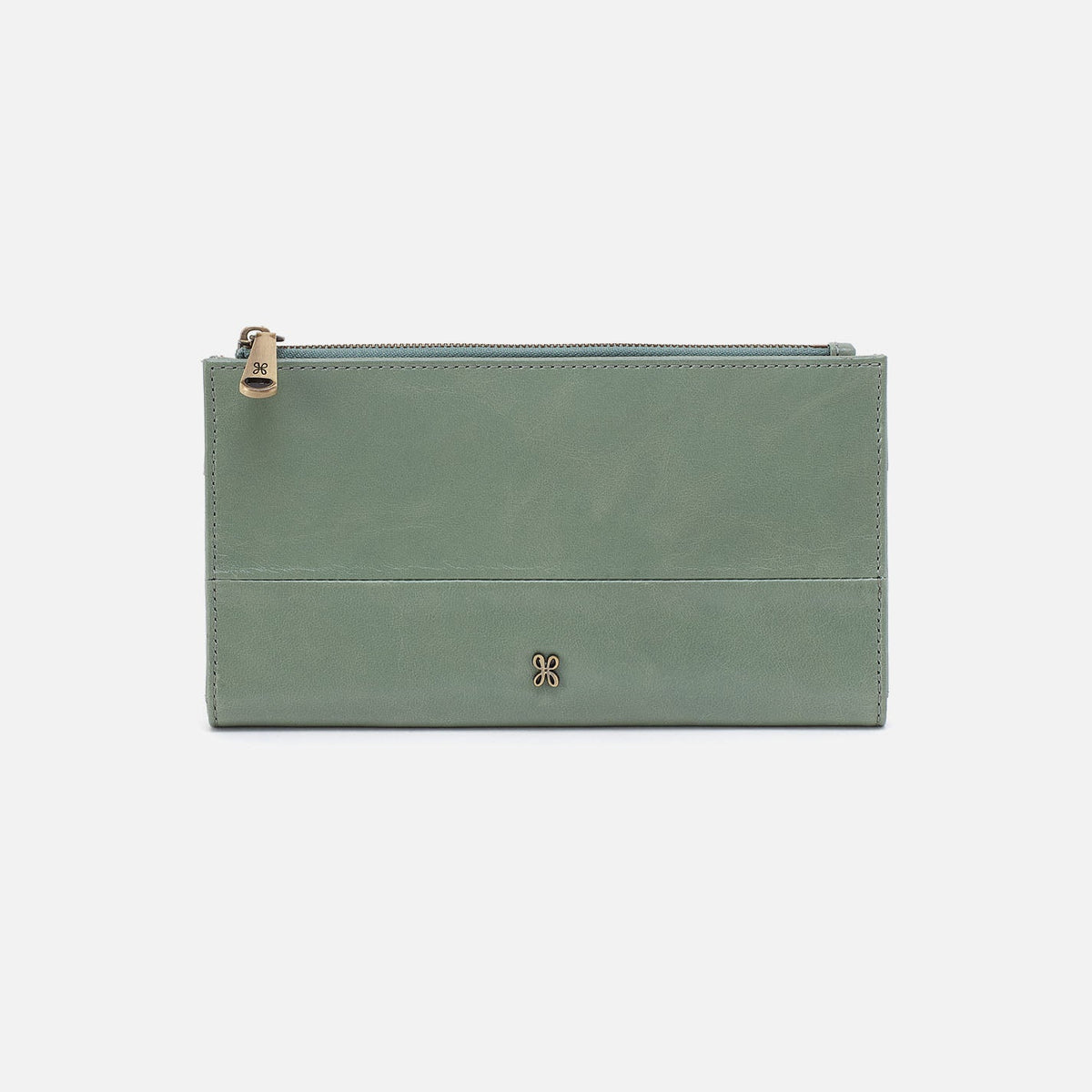 Jill Large Bifold Wallet In Polished Leather - Jade | HOBO Hot Sale