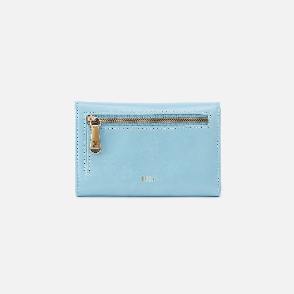 Jill Trifold Wallet In Polished Leather - Stratosphere | HOBO Featured