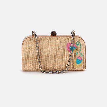 Lauren Minaudiere In Woven Straw - Natural Straw | HOBO Top Pick
