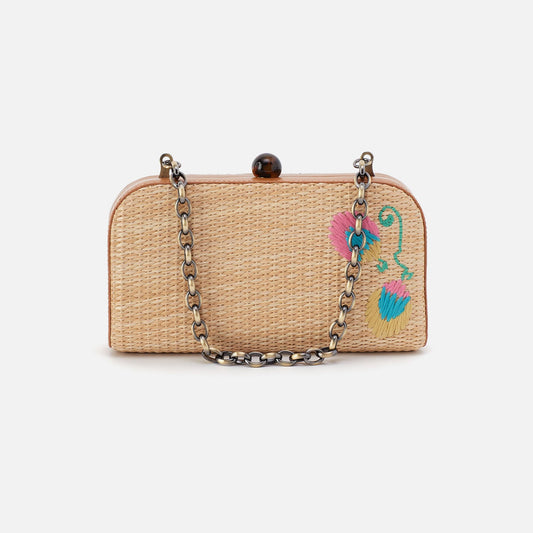 Lauren Minaudiere In Woven Straw - Natural Straw | HOBO Top Pick