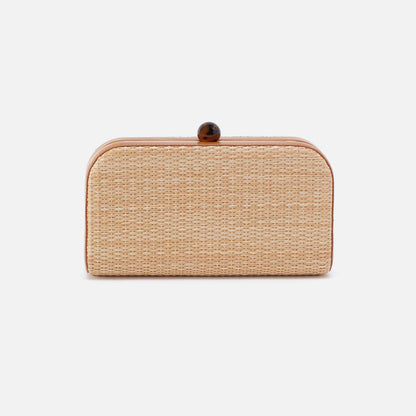 Lauren Minaudiere In Woven Straw - Natural Straw | HOBO Top Pick
