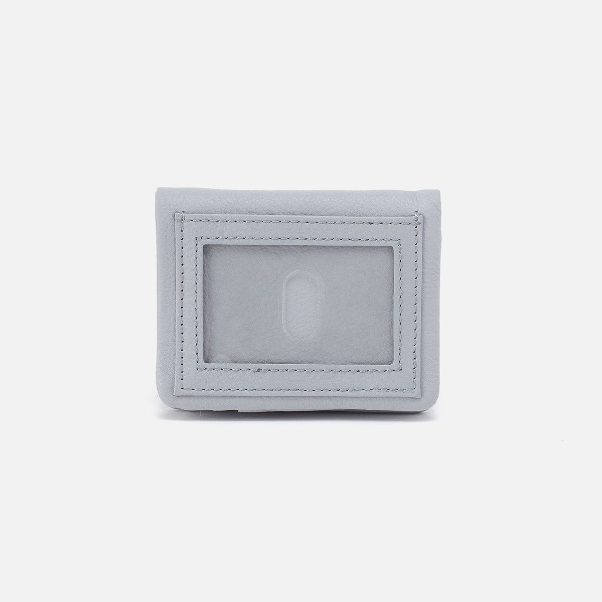 Lumen Mini Wallet In Pebbled Leather - Blue Pearl | HOBO Exclusive