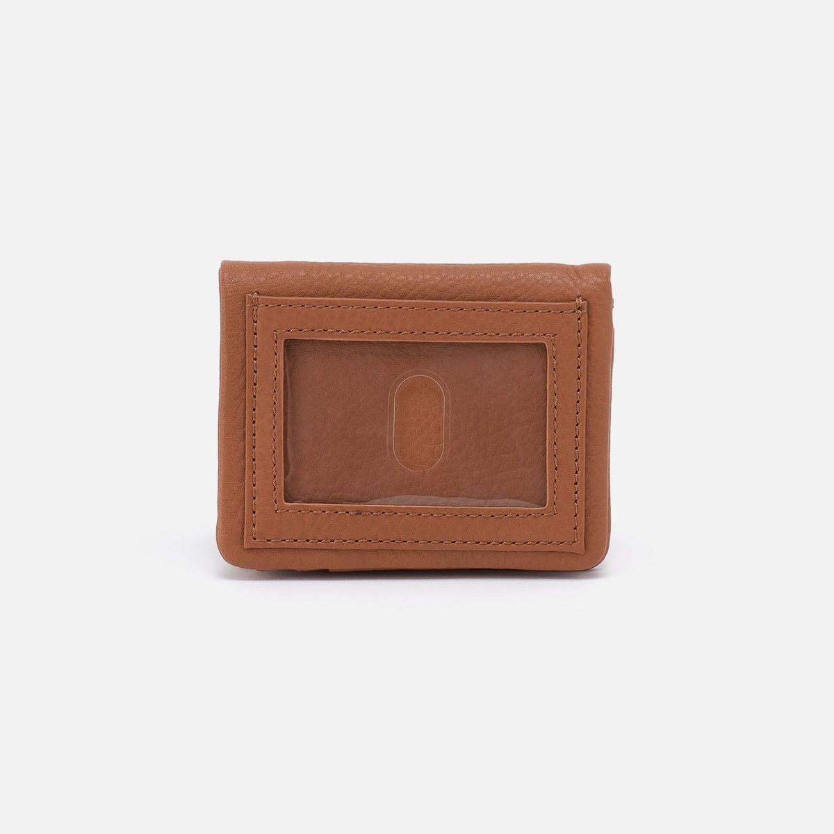 Lumen Mini Wallet In Pebbled Leather - Warm Honey | HOBO Signature