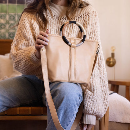 Luna Small Tote In Pebbled Leather - Porcini | HOBO Special Offer