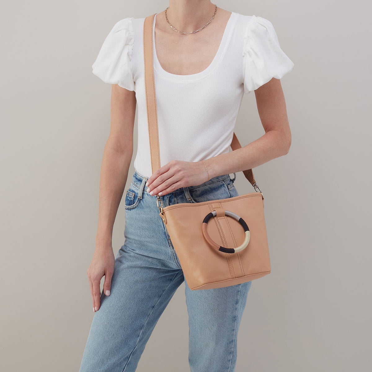 Luna Small Tote In Pebbled Leather - Porcini | HOBO Special Offer