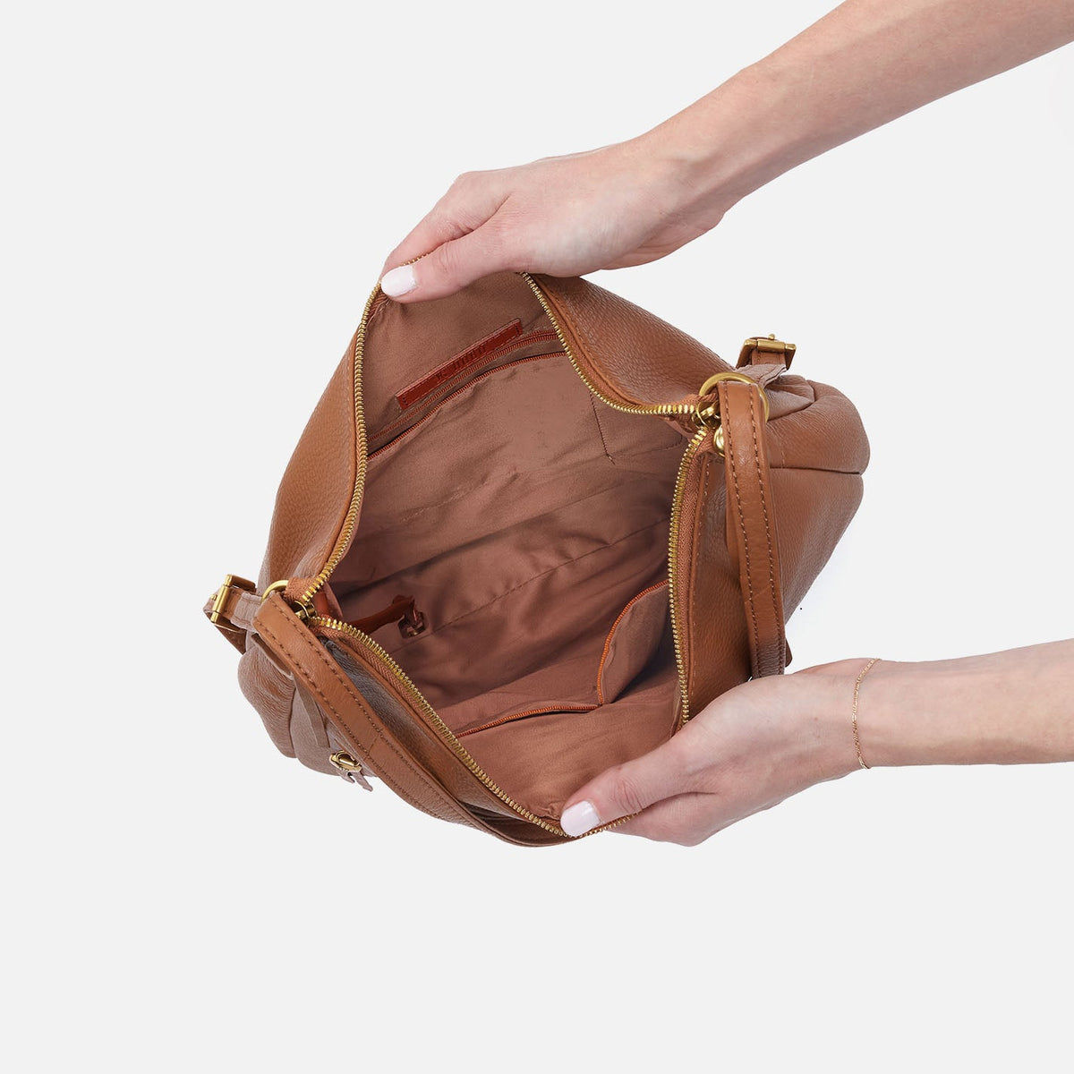 Merrin Convertible Backpack In Pebbled Leather - Warm Honey | HOBO Special Offer