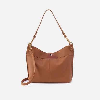 Pier Shoulder Bag In Pebbled Leather - Warm Honey | HOBO Popular