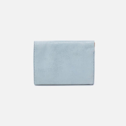 Robin Compact Wallet In Buffed Leather - Sky | HOBO New