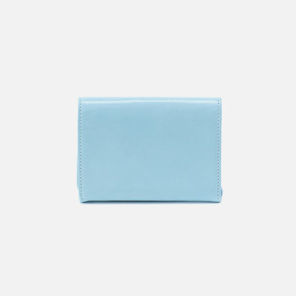 Robin Compact Wallet In Polished Leather - Stratosphere | HOBO New