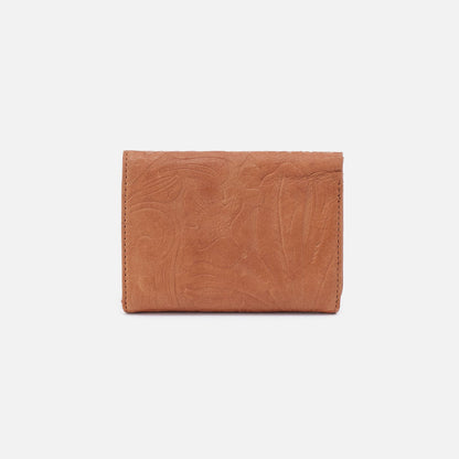 Robin Compact Wallet In Tooled Embossed Leather - Saddle Tooled Emboss | HOBO Latest