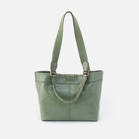 Romy Medium Tote In Polished Leather - Jade | HOBO Sale