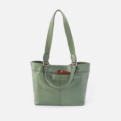 Romy Medium Tote In Polished Leather - Jade | HOBO Sale