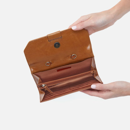 Romy Wallet Crossbody In Polished Leather - Truffle | HOBO Top Pick