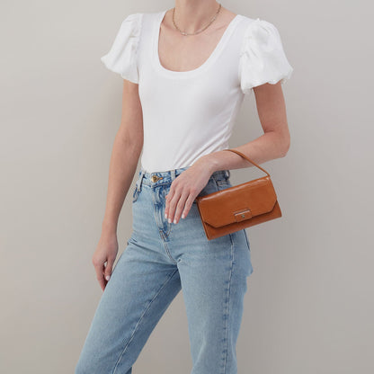 Romy Wallet Crossbody In Polished Leather - Truffle | HOBO Top Pick