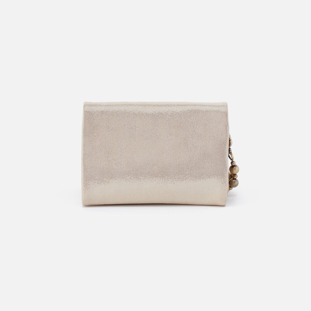 Ross Bead Wristlet In Metallic Leather - Sand Shimmer | HOBO Exclusive