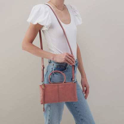Sable Crossbody In Polished Leather - Rose | HOBO Special Offer