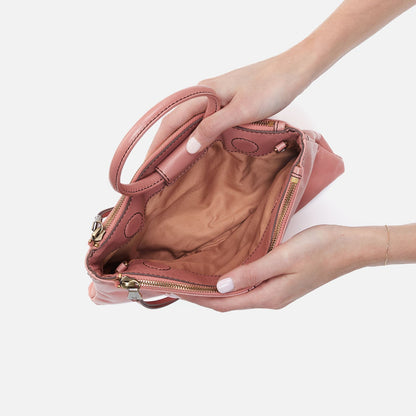 Sable Crossbody In Polished Leather - Rose | HOBO Special Offer