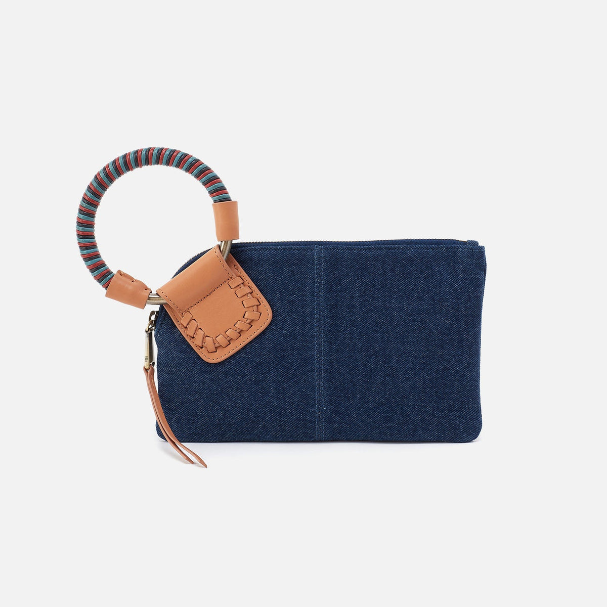 Sable Wristlet In Denim Fabric - Dark Denim | HOBO Sale