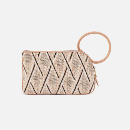 Sable Wristlet In Multi Weave With Leather Trim - Cream Raffia | HOBO Trending
