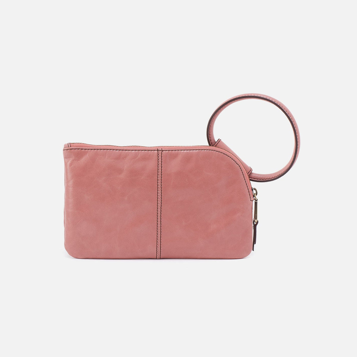 Sable Wristlet In Polished Leather - Rose | HOBO Best Price