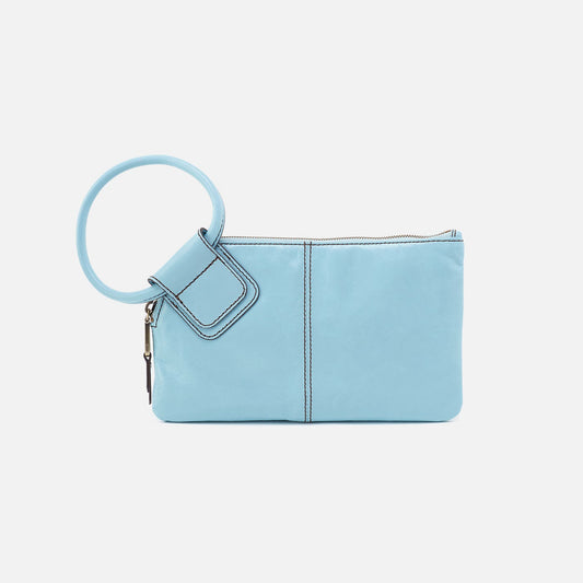 Sable Wristlet In Polished Leather - Stratosphere | HOBO Deals