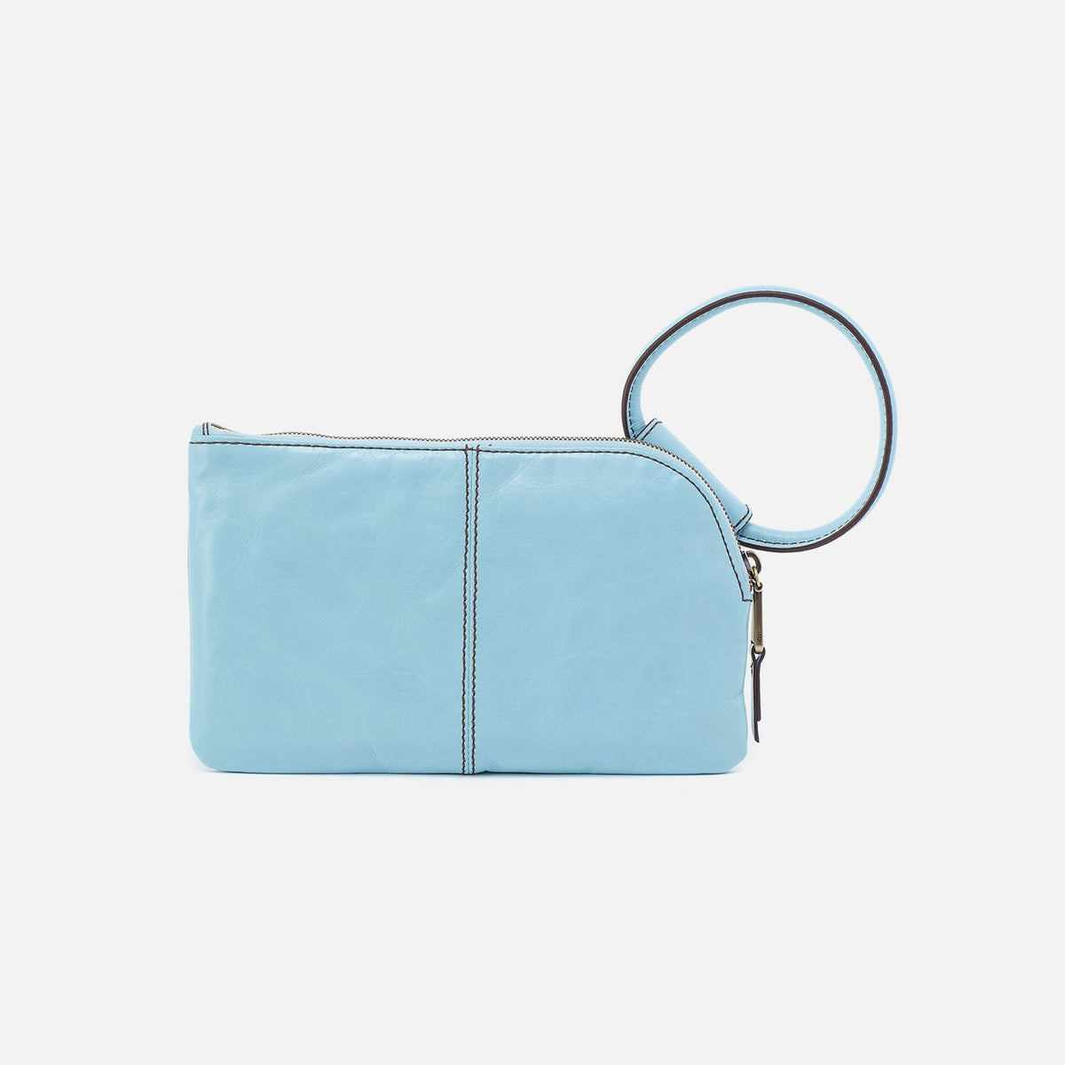 Sable Wristlet In Polished Leather - Stratosphere | HOBO Deals