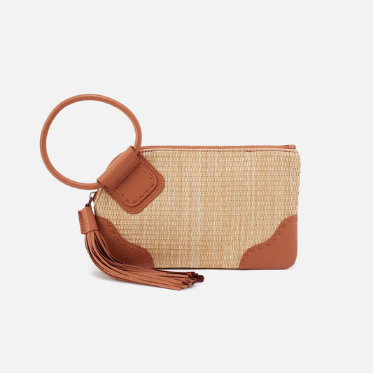Sable Wristlet In Woven Straw - Natural Straw | HOBO Best Price