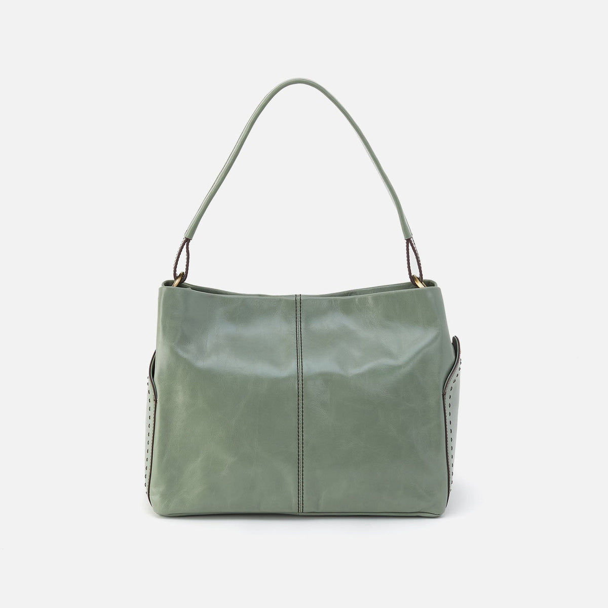 Seneca Shoulder Bag In Polished Leather - Jade | HOBO Special Offer