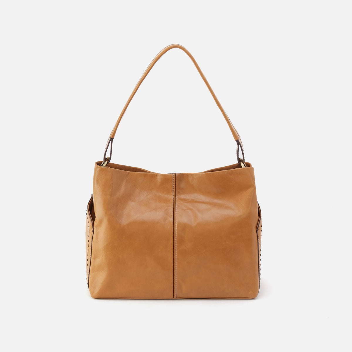 Seneca Shoulder Bag In Polished Leather - Natural | HOBO Special Offer