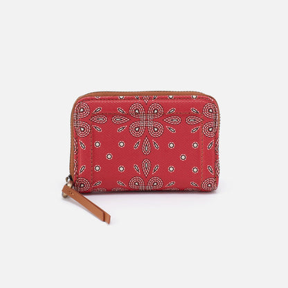 Soma Small Wallet In Coated Canvas - Red Journey Bandana | HOBO Great Value