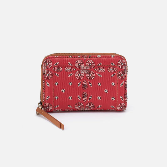 Soma Small Wallet In Coated Canvas - Red Journey Bandana | HOBO Great Value