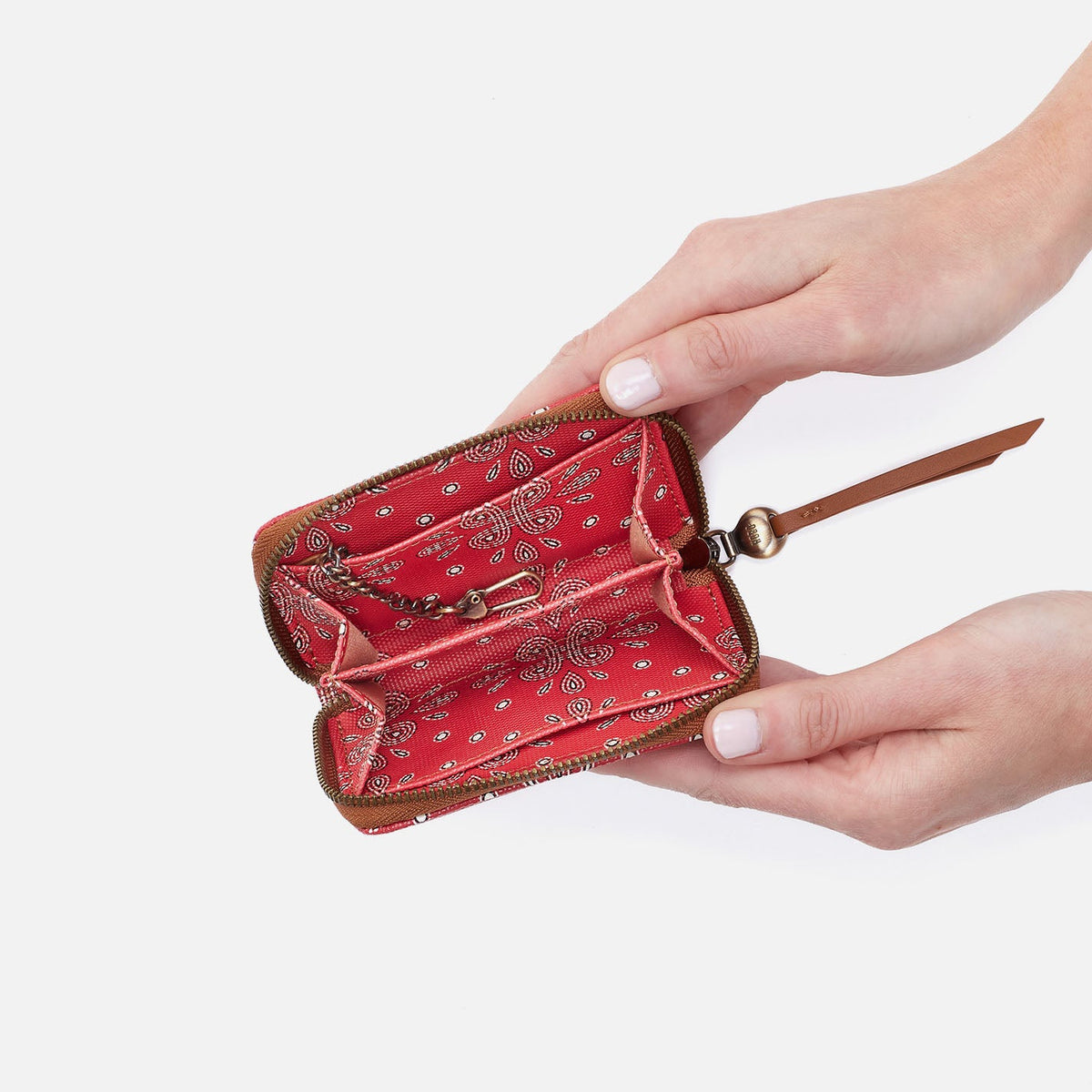 Soma Small Wallet In Coated Canvas - Red Journey Bandana | HOBO Great Value