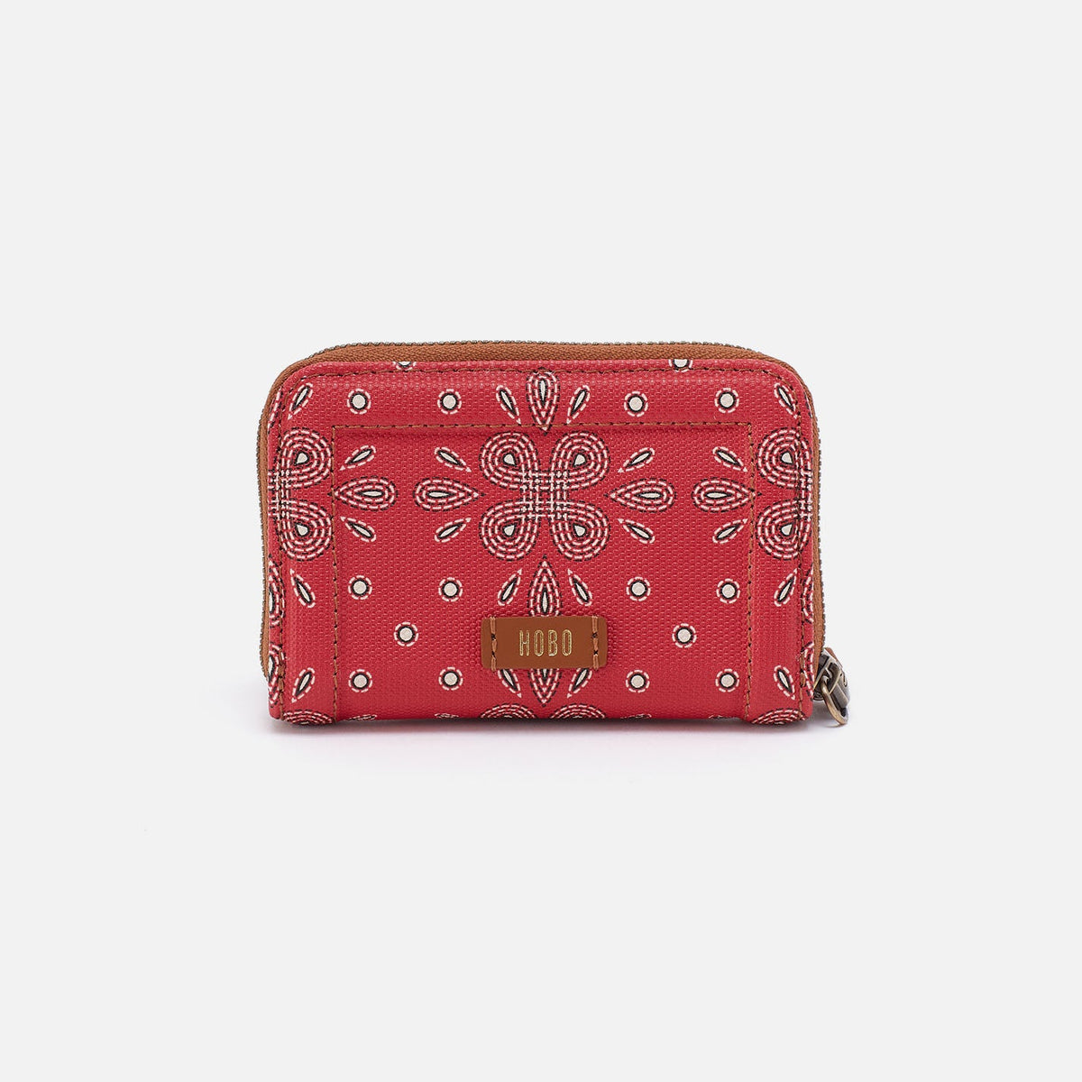 Soma Small Wallet In Coated Canvas - Red Journey Bandana | HOBO Great Value