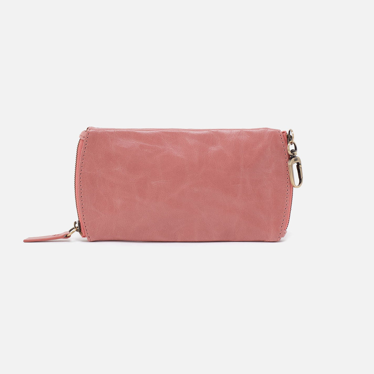 Spark Double Eyeglass Case In Polished Leather - Rose | HOBO Exclusive