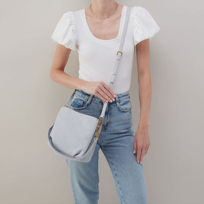 Starr Convertible Shoulder Bag in Pebbled Leather - Blue Pearl | HOBO Best Seller