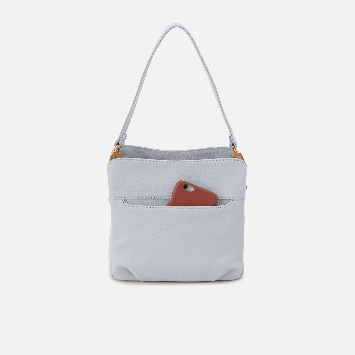 Starr Convertible Shoulder Bag in Pebbled Leather - Blue Pearl | HOBO Best Seller