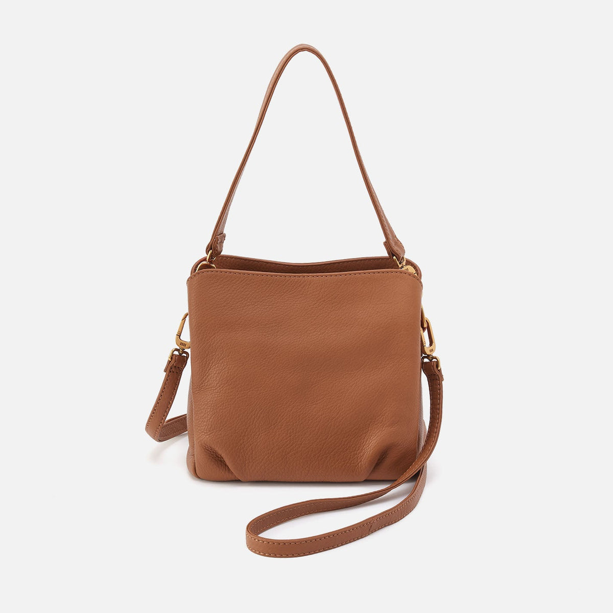 Starr Convertible Shoulder Bag in Pebbled Leather - Warm Honey | HOBO Latest