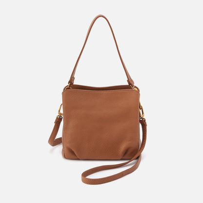 Starr Convertible Shoulder Bag in Pebbled Leather - Warm Honey | HOBO Latest