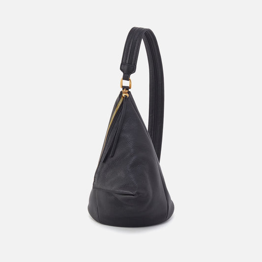 Sway Small Sling In Pebbled Leather - Black | HOBO Best Seller
