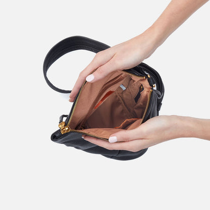 Sway Small Sling In Pebbled Leather - Black | HOBO Best Seller