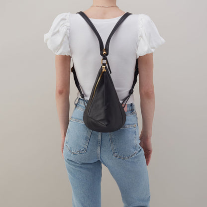 Sway Small Sling In Pebbled Leather - Black | HOBO Best Seller