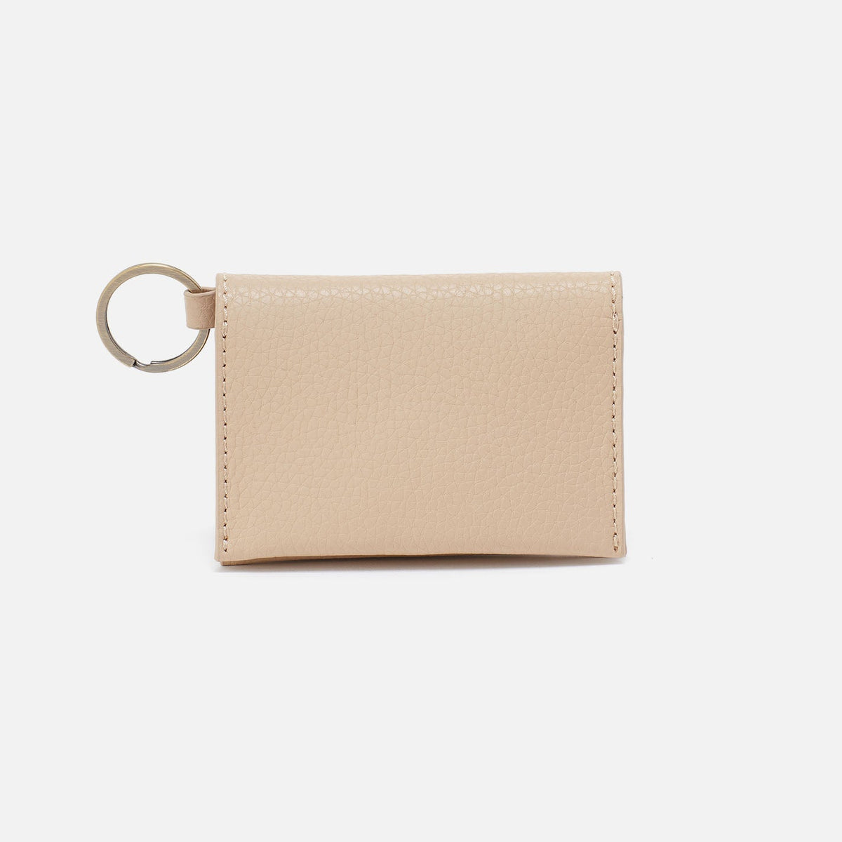 Vida Card Case in Micro Pebbled Leather - Almond | HOBO Latest