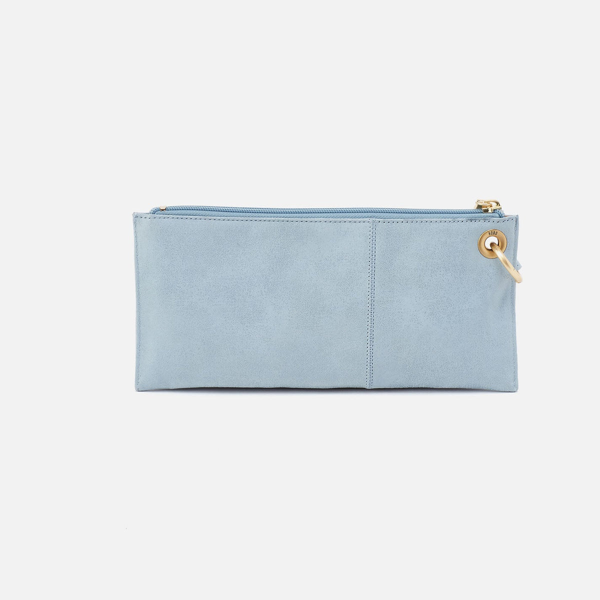 Vida Wristlet In Buffed Leather - Sky | HOBO Recommended