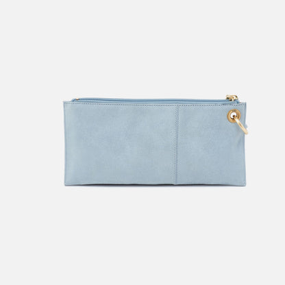 Vida Wristlet In Buffed Leather - Sky | HOBO Recommended