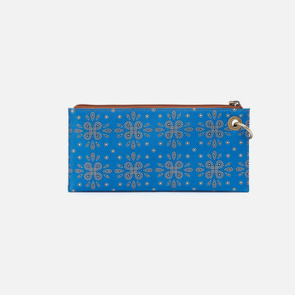 Vida Wristlet In Coated Canvas - Blue Journey Bandana | HOBO Great Value