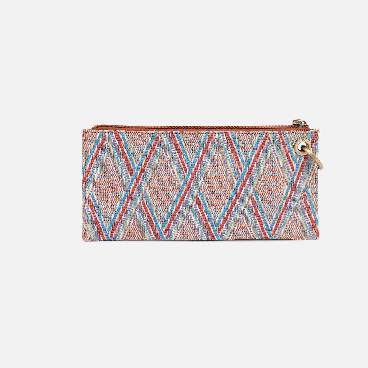 Vida Wristlet In Multi Weave With Leather Trim - Sunset Raffia | HOBO Customer Favorite